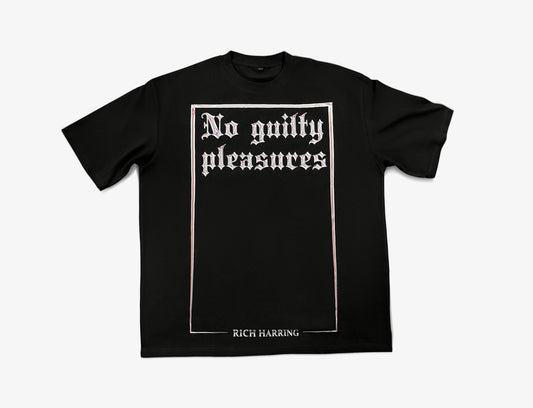 NO GUILTY PLEASURES Top quality brushed cotton t-shirt